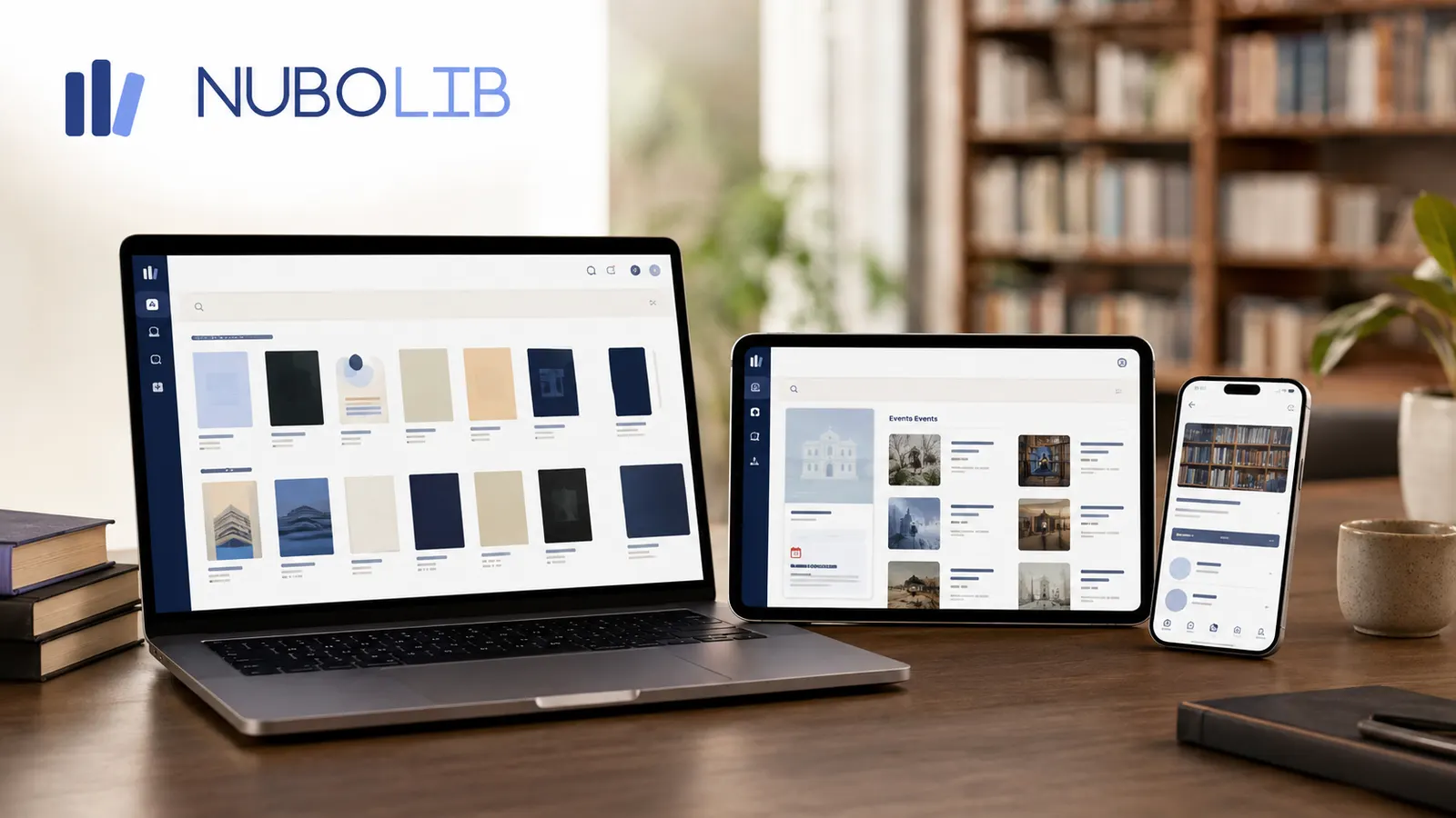 Immagine generata con IA: NuboLib